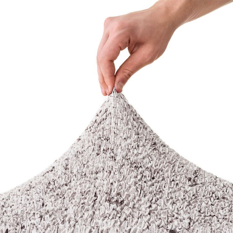 Bielastické potahy VITTORIA smetanová rohová sedačka (š. 350 - 530 cm) (obrázek 3)