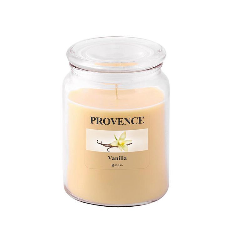 Provence Svíčka ve skle s víčkem Vanilka 510 g
