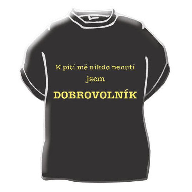 Originální tričko s vtipným nápisem - K pití mě nikdo nenutí ... XL