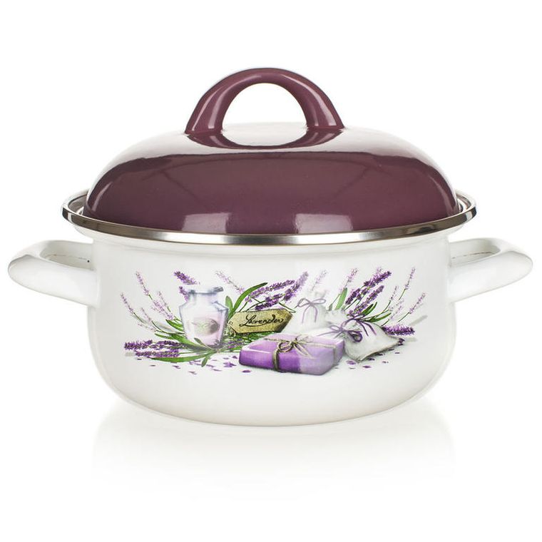 Smaltovaný kastrol BANQUET Lavender 2,1 l