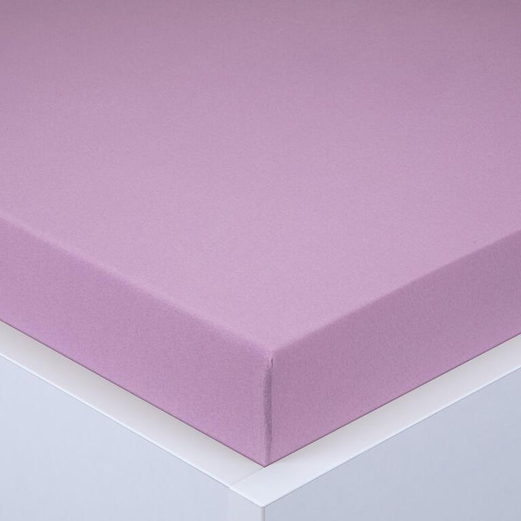 Napínací prostěradlo jersey EXCLUSIVE fialové sada 2 ks 90 x 200 cm