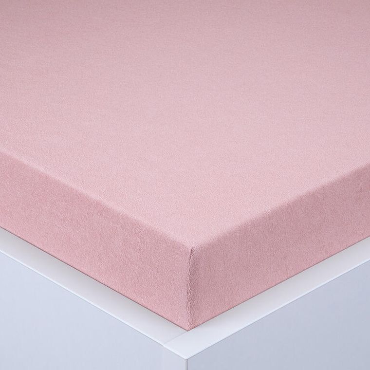 Napínací prostěradlo froté EXCLUSIVE starorůžové 180 x 200 cm