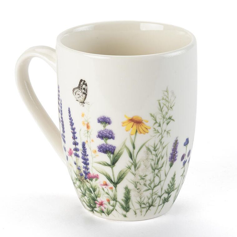 Porcelánový hrnek LEVANDULE A MOTÝLI v dárkové krabičce 350 ml (obrázek 3)