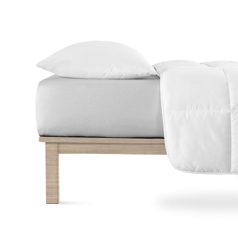 Napínací prostěradlo jersey s elastanem šedé sada 2 ks 90 x 200 cm