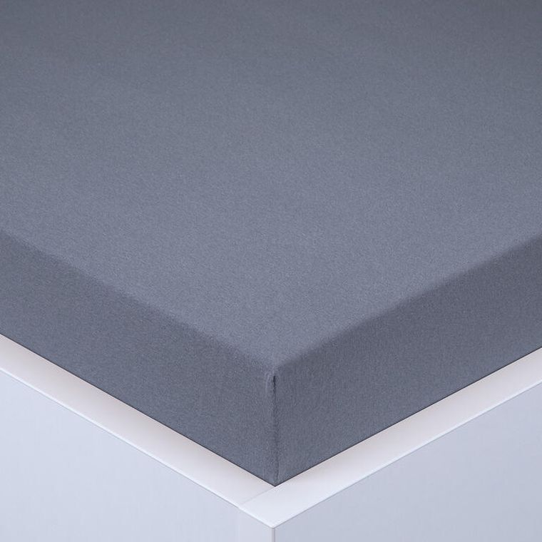 Napínací prostěradlo jersey EXCLUSIVE antracit sada 2 ks 90 x 200 cm