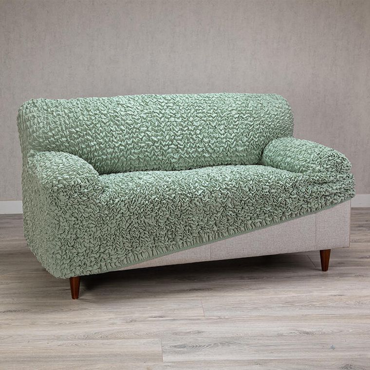 Bielastické potahy FUCO biobavlna mátové dvojkřeslo (š. 120 - 160 cm) (obrázek 5)