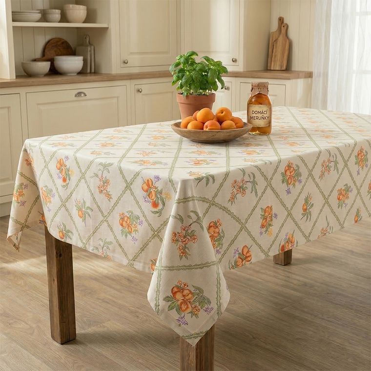 Ubrus s potiskem VINTAGE HARVEST 140 x 180 cm