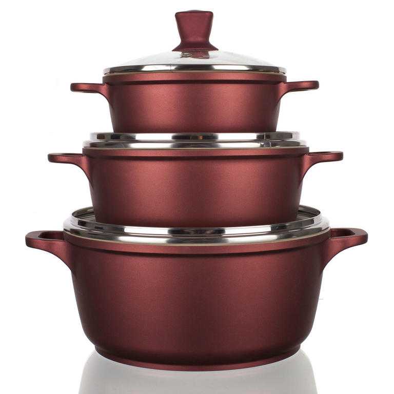 Banquet sada hrnců Gourmet Ceramia s nepřilnavým povrchem 6 ks - galerie #1