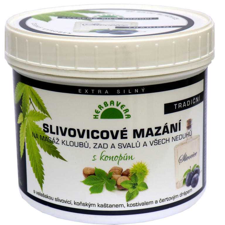 Slivovicové mazání s konopím 500 ml - galerie #1