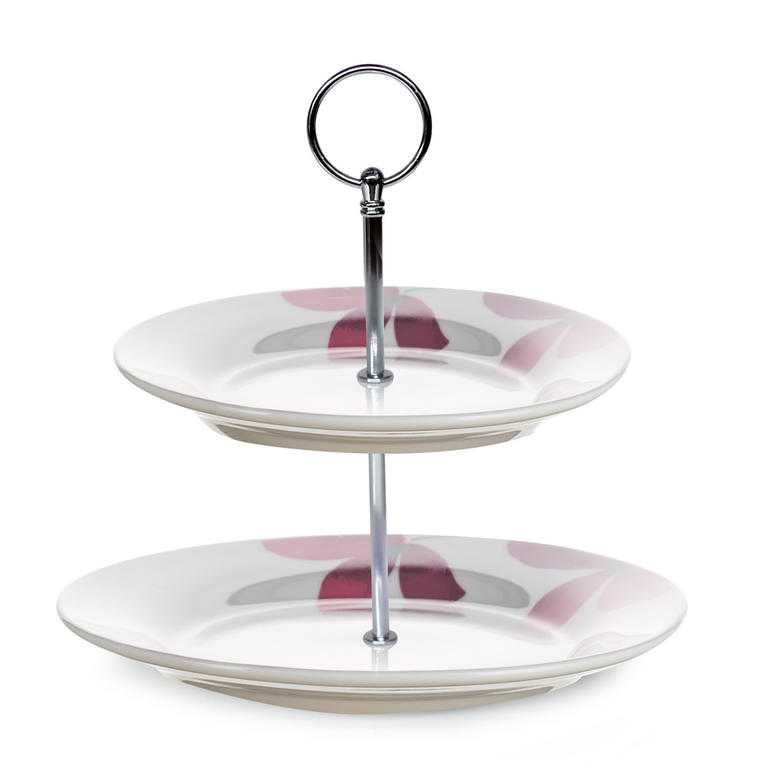 Banquet Stojan na cukroví porcelánový PURPLE 2patrový - galerie #1