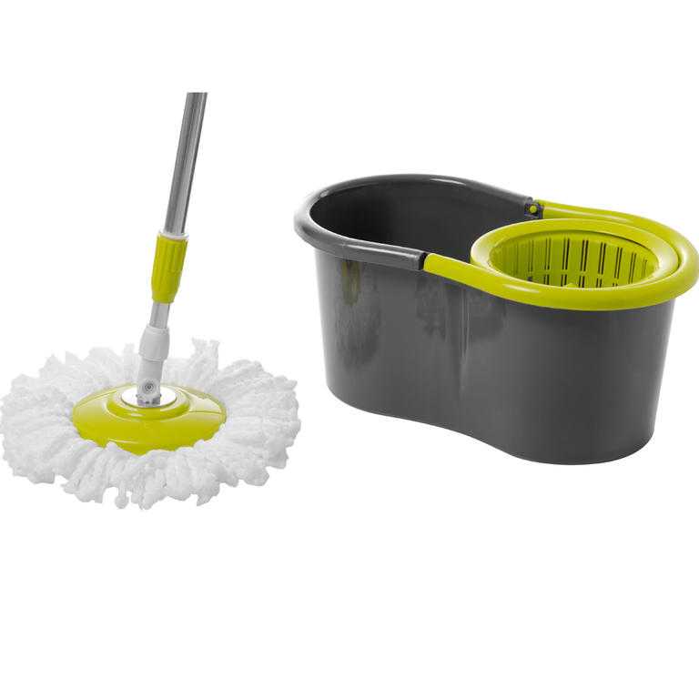 Mop rotativ Tornádo cu găleată - verde - galerie #1
