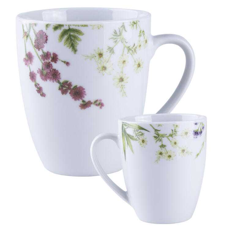 Sada porcelánových hrnků HERBAL GARDEN 380 ml 4 ks - galerie #1