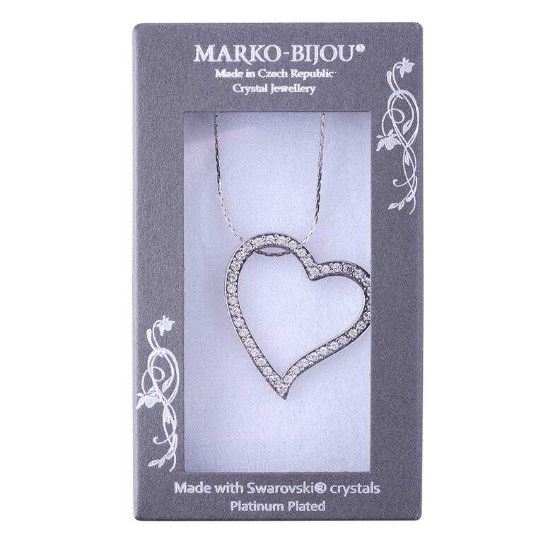 Lănţişor INIMĂ cu cristale Swarovski - galerie #1