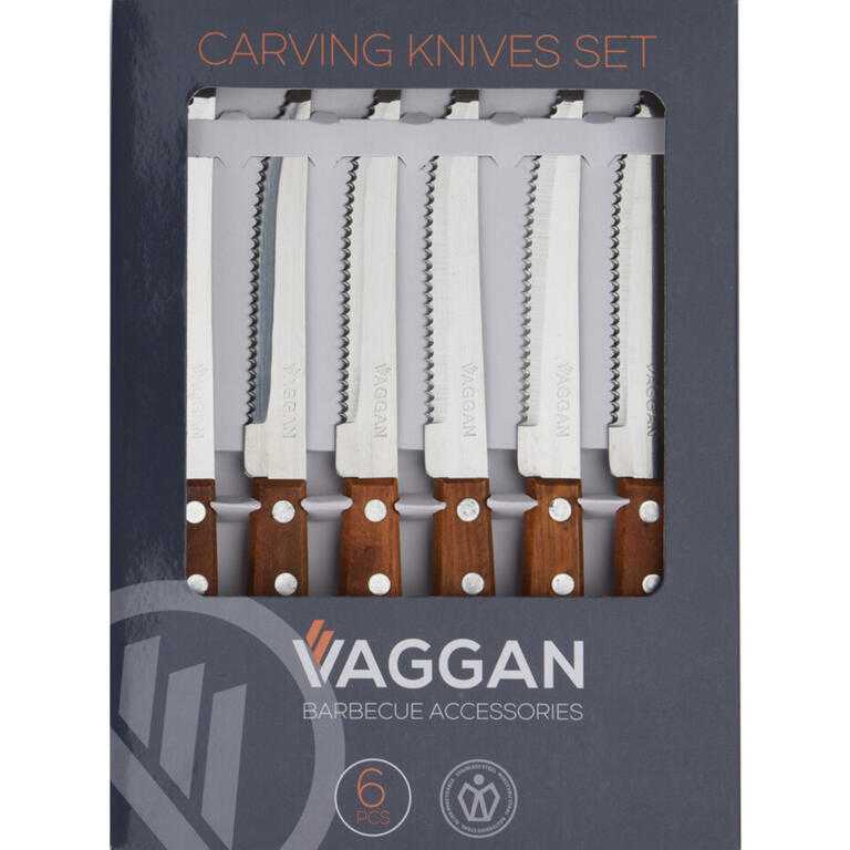 Set 6 cuţite de friptură VAGGAN BBQ EXCELLENT - galerie #1