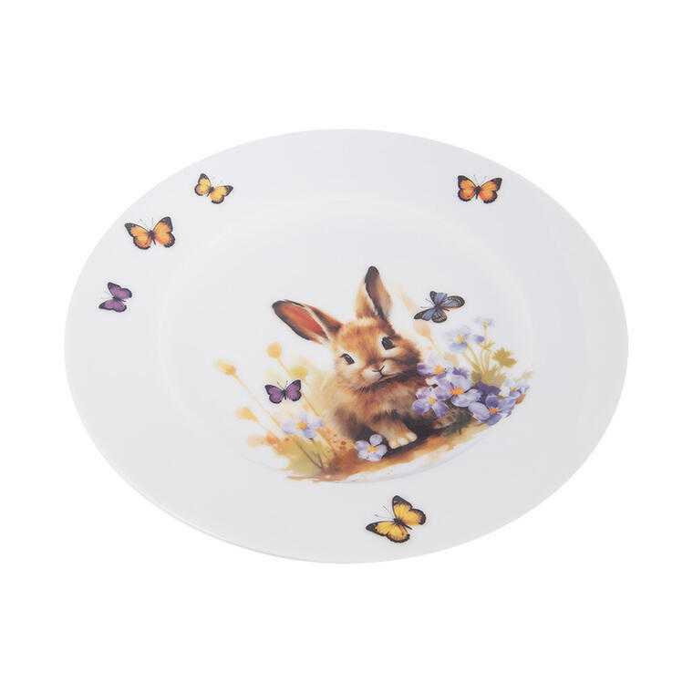 Sada porcelánových dezertních talířů JARO zajíc 20 cm 2 ks - galerie #1