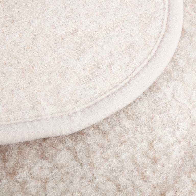 Kocyk naturalny z owczej wełny Merino - galeria #1