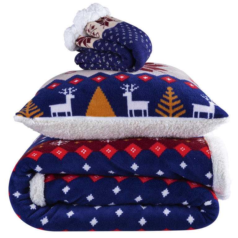 Beránková souprava z mikrovlákna NOEL 3 ks - galerie #1
