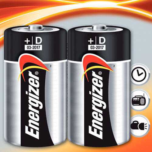 Alkalické baterie Energizer 2x D