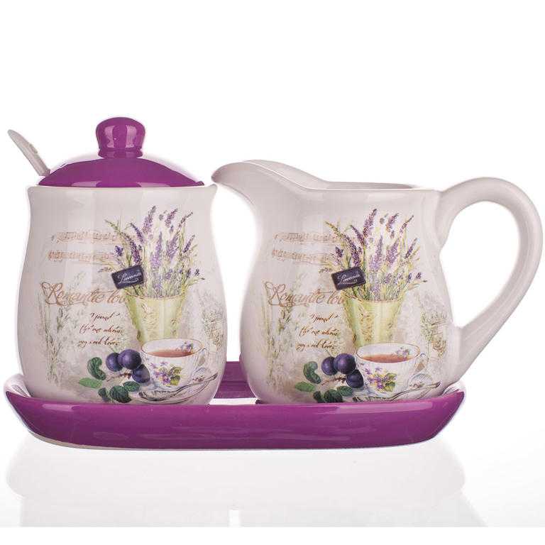 Keramická mléčenka a cukřenka Lavender, BANQUET