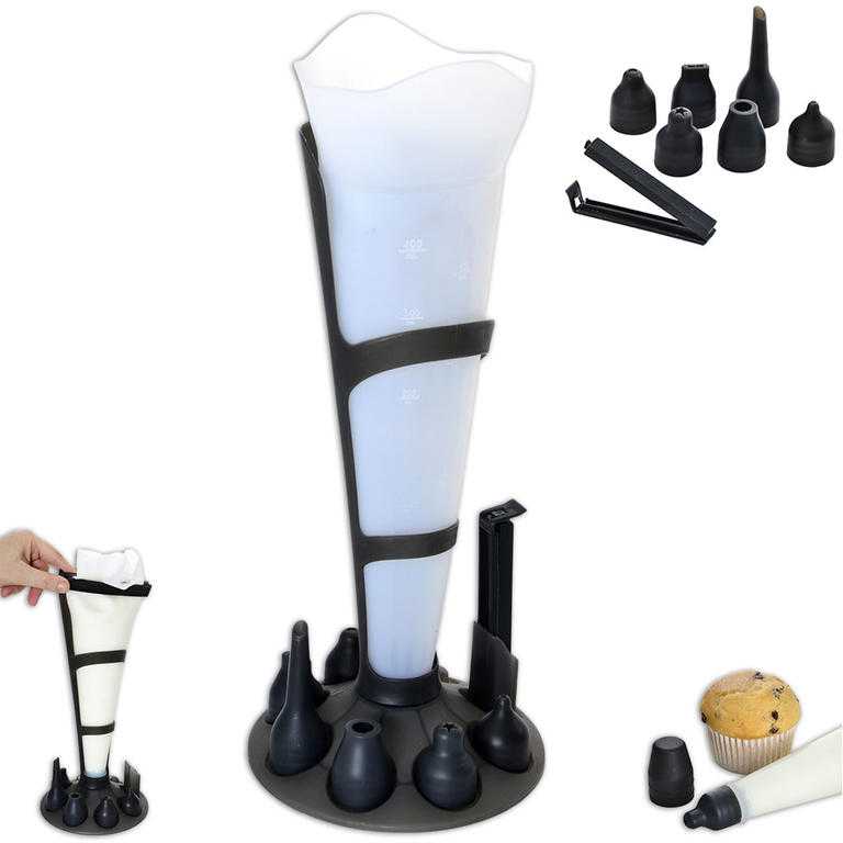 Silikonový zdobící sáček se stojanem