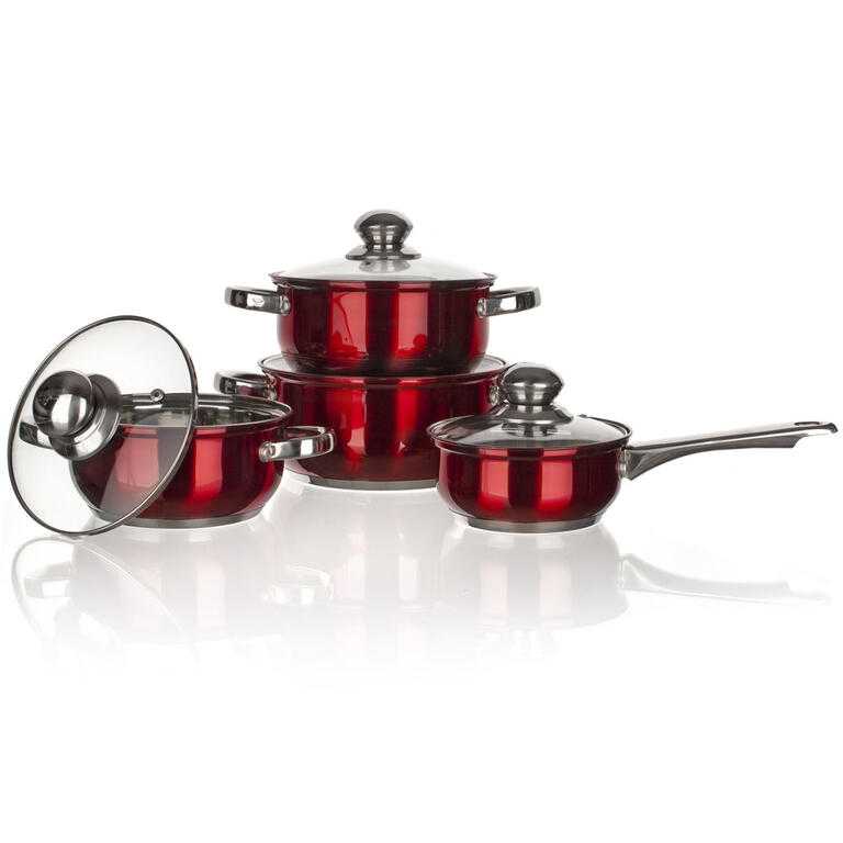 Banquet sada nerez hrnců MAESTRO Red 8 ks