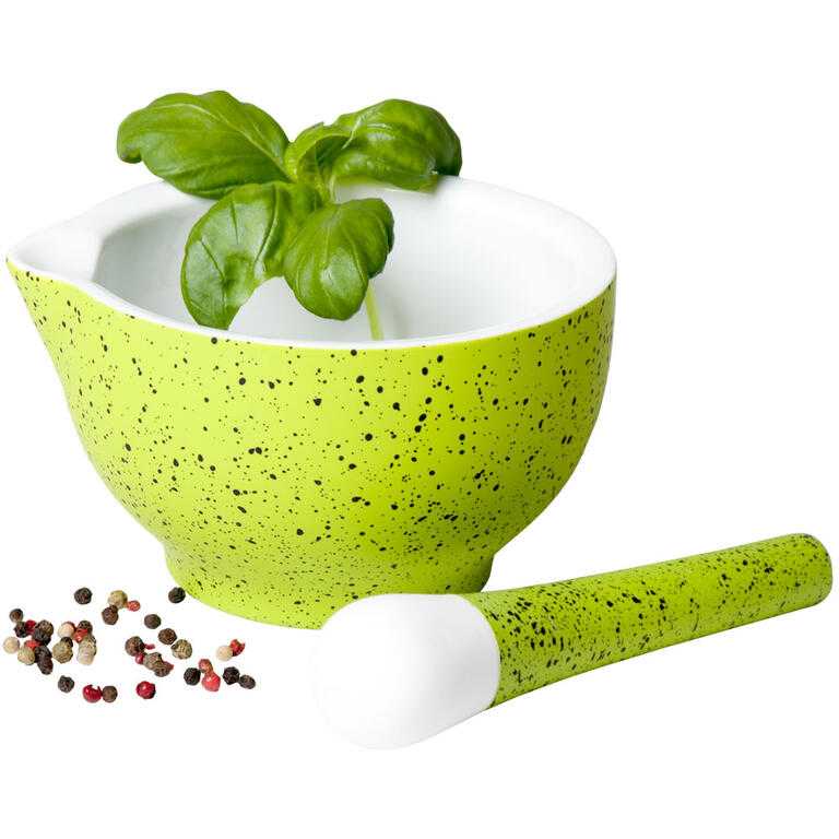 Porcelánový hmoždíř 15 cm RENBERG zelený