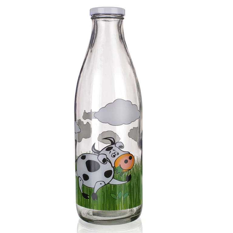 Skleněná láhev na mléko 1l D5, BANQUET