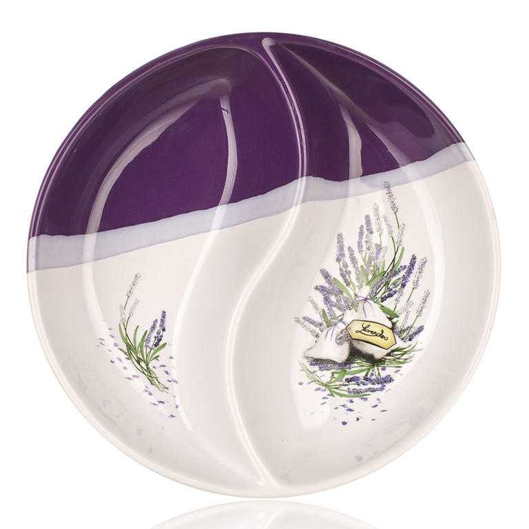 Bol pentru servire Lavender divizat rotund, BANQUET