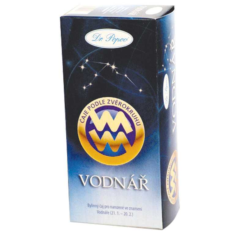 Bylinný čaj podle zvěrokruhu - Vodnář, Dr. Popov