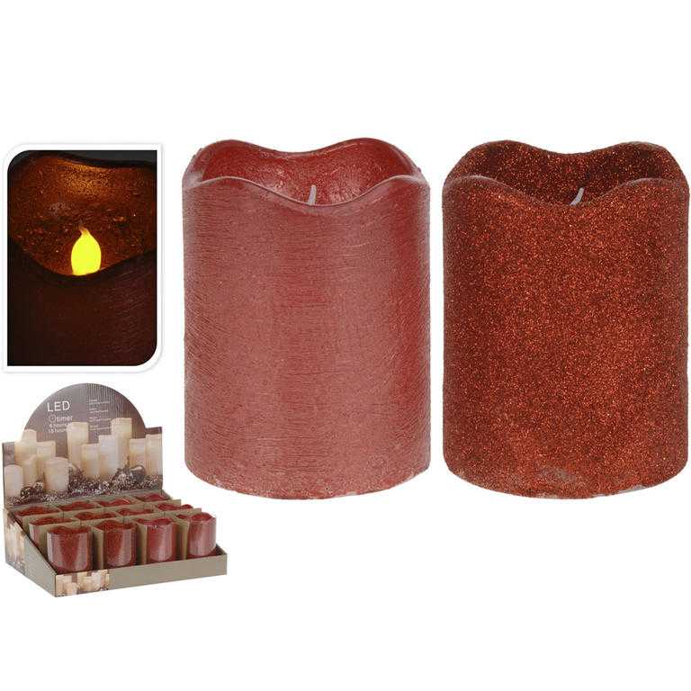 Dekorační LED svíčka červená