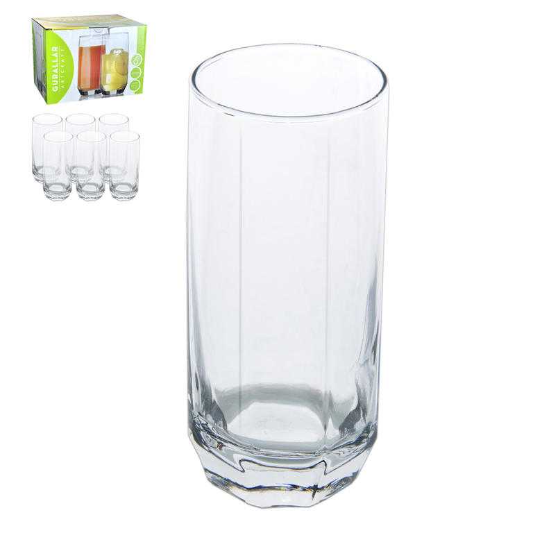 Sklenice vysoká 390 ml DIAMOND 6 ks