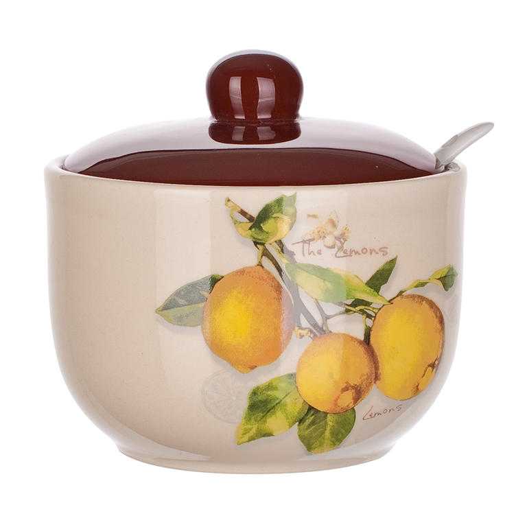 Keramická cukřenka se lžičkou Lemon, BANQUET