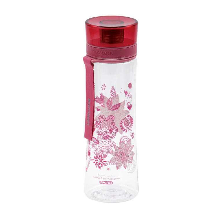 Sportovní láhev Květy 480 ml růžová