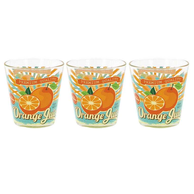 Sklenice Pomeranč 250 ml 3 ks