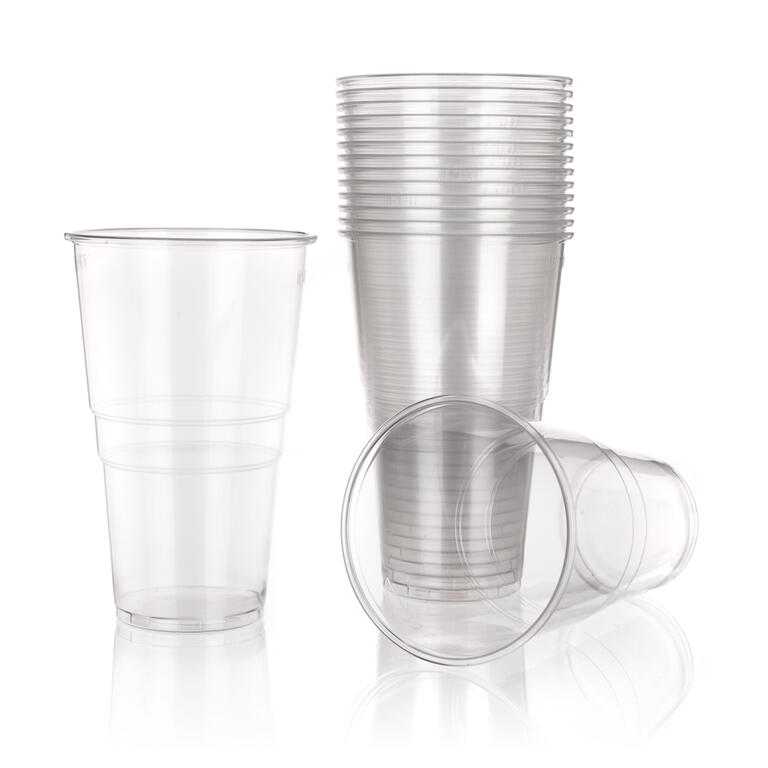 Plastový nápojový kelímek čirý 12 ks, BANQUET