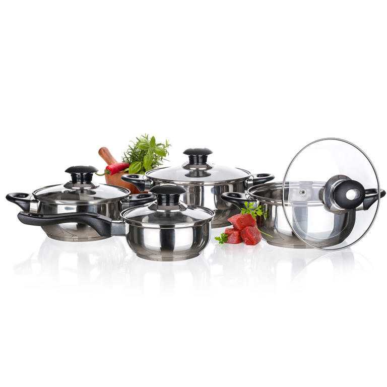 Set de cratiţe din inox Banquet Aspect - 8 piese