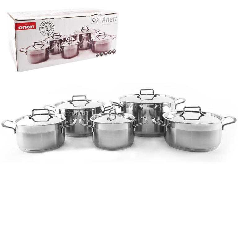 Set oale oţel inoxidabil Orion Anett 10 bucăţi