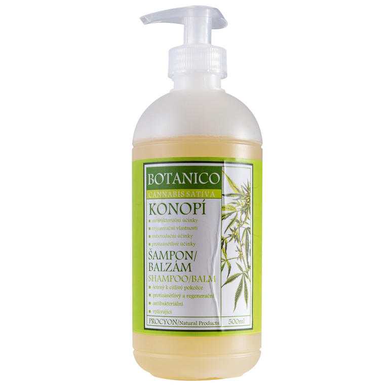Přírodní šampón a kondicionér 2v1 z konopí 500 ml