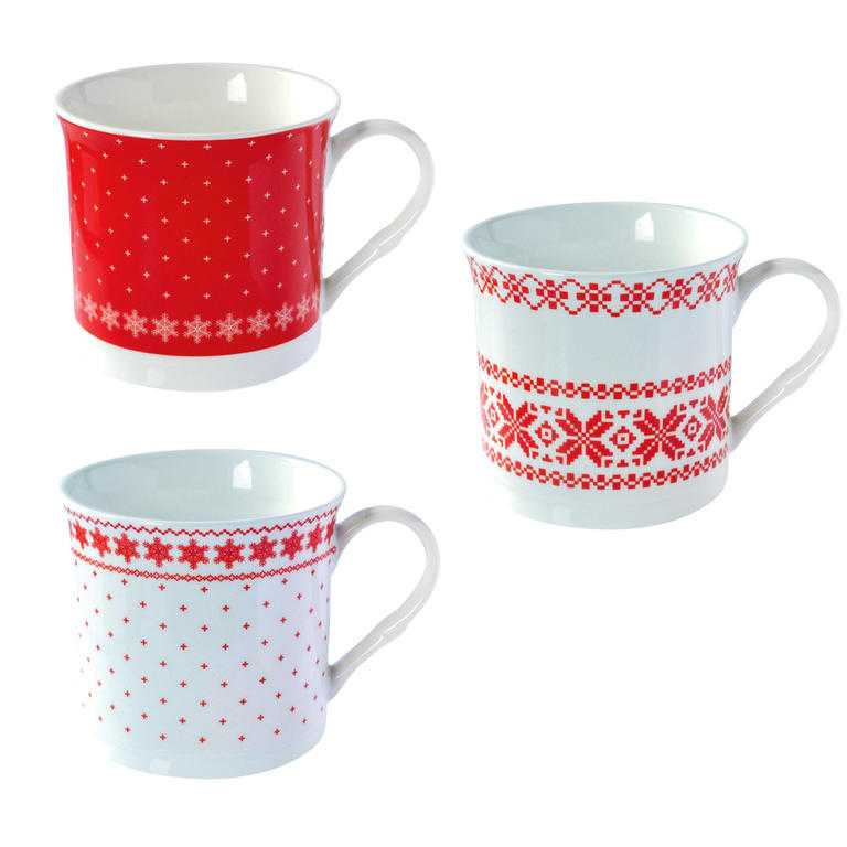 Porcelánový hrnek s norským vzorem