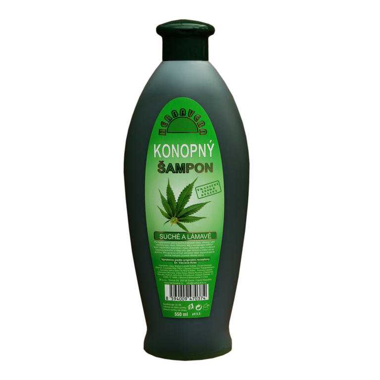 Konopný vlasový šampon na suché a lámavé vlasy 550 ml