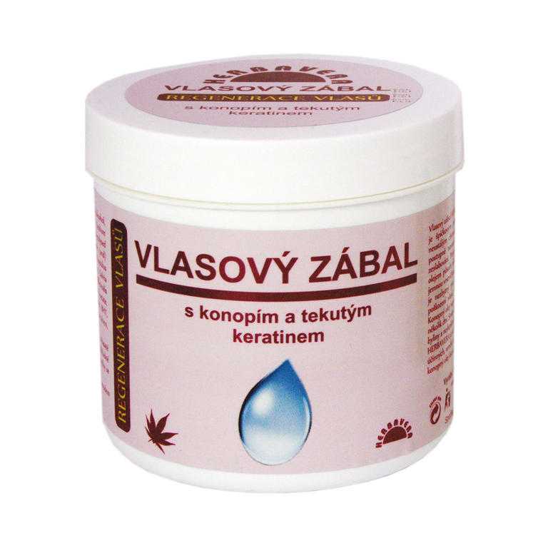 Konopný vlasový zábal pro regeneraci vlasů 250 ml