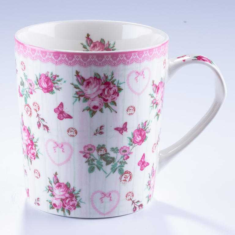 Porcelánový jumbo hrnek Růže 550 ml