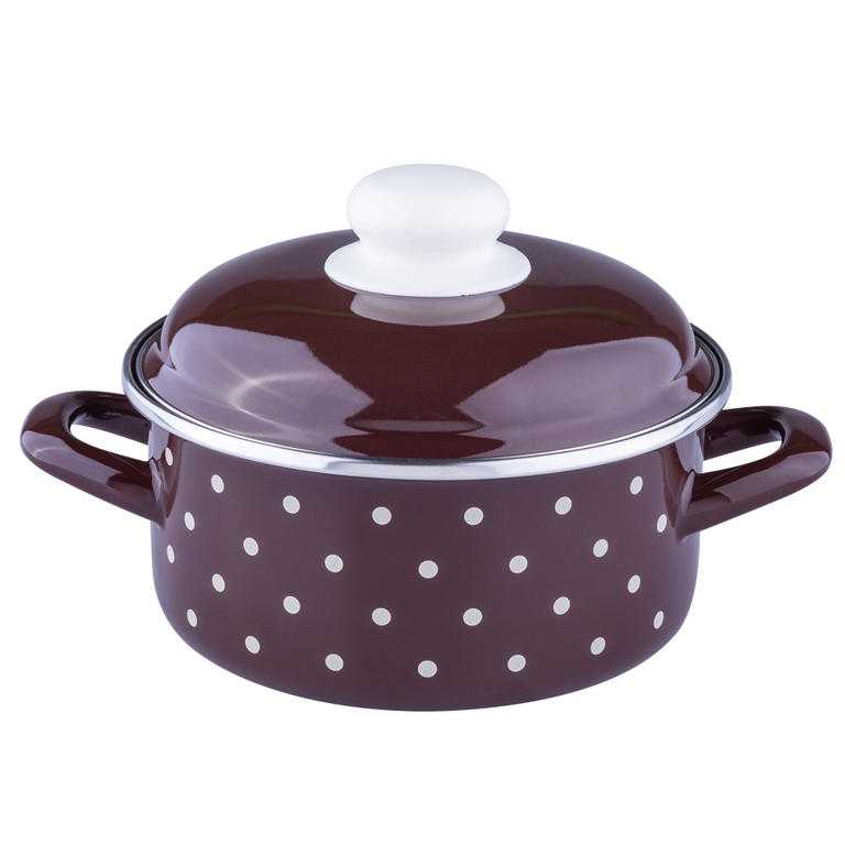 Smaltovaný hrnec PUNTÍK 1,5 l