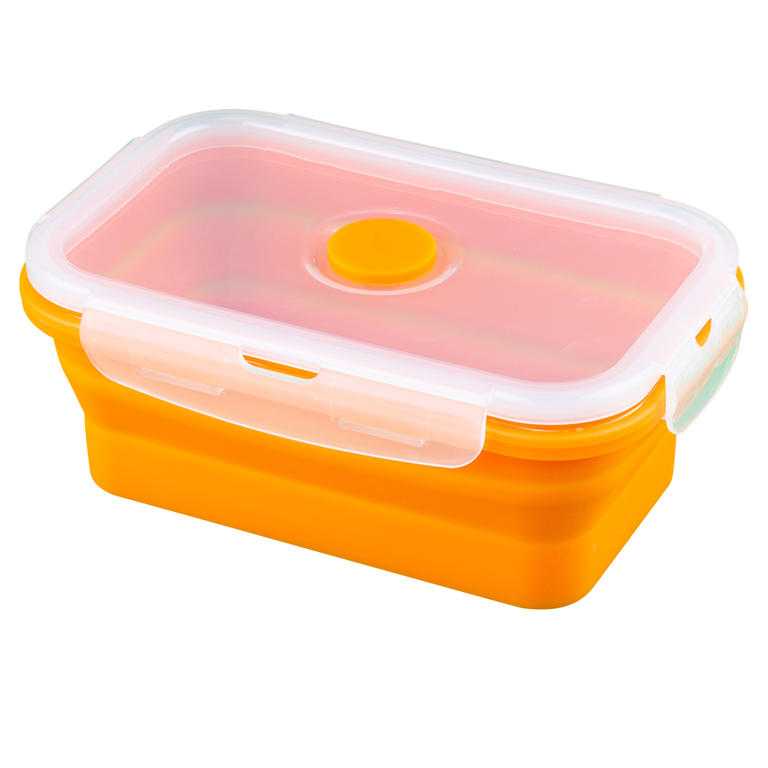 Silikonová skládací miska L oranžová