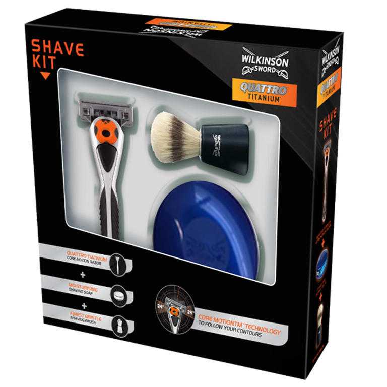 Dárková kazeta Wilkinson Sword Quattro Titanium CORE MOTION