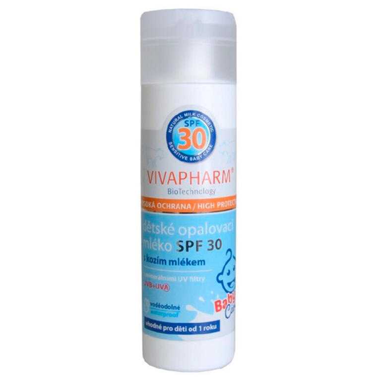 Opalovací mléko s kozím mlékem pro děti VIVAPHARM SPF 30 200 ml