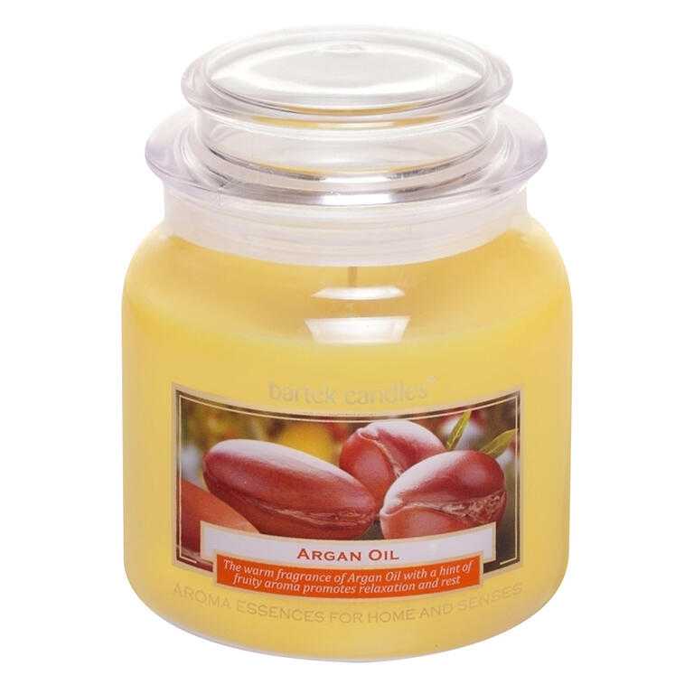 Svíčka ve skle s víčkem ARGANOVÝ OLEJ 430 g