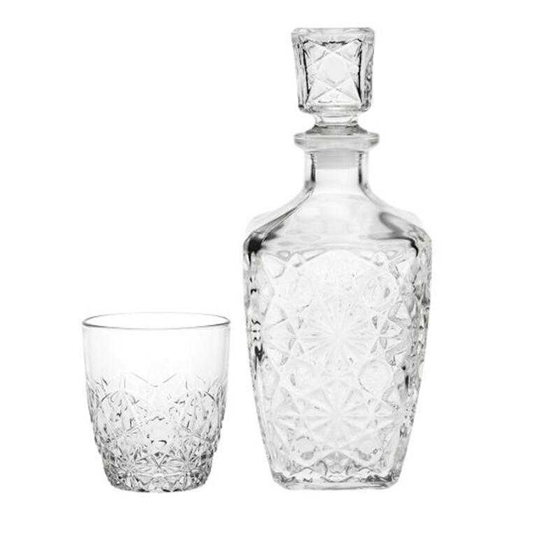 Sada karafy a 6 skleniček na whisky DEDALO