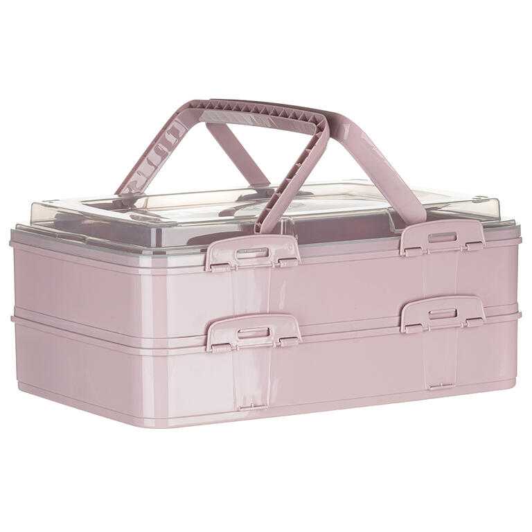 Partybox dvoupatrový růžový