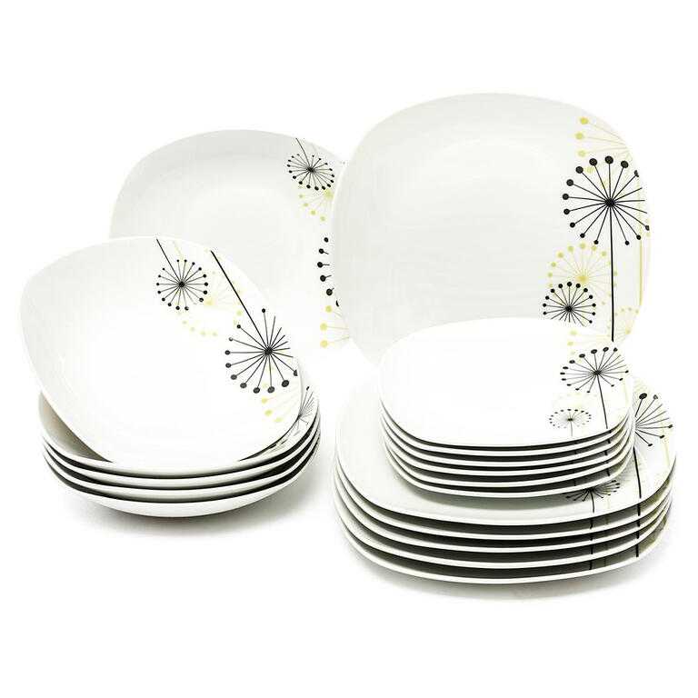 Porcelánová jídelní souprava VANESA 18 ks